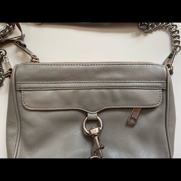 Rebecca Minkoff mini MAC grey leather crossbody - Picture 7 of 16